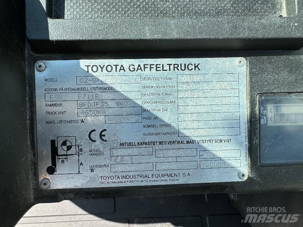 Toyota 02-8FDF30 Diesel heftrucks