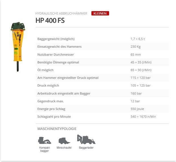 Indeco HP 400 FS Hamers en brekers