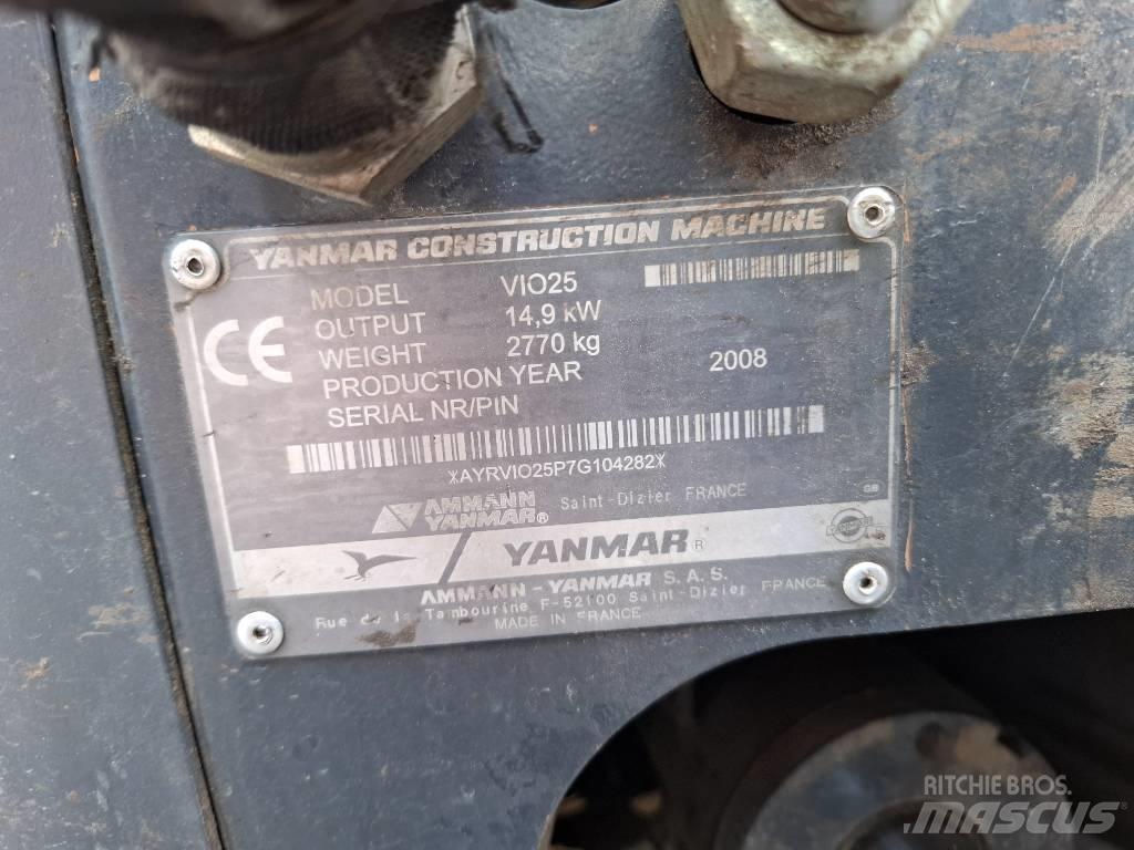 Yanmar ViO25 Minigraafmachines < 7t