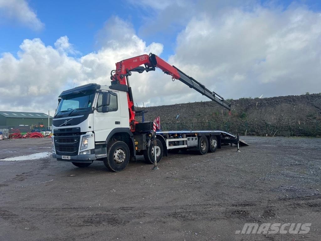 Volvo FM 450 Vlakke laadvloer met kraan