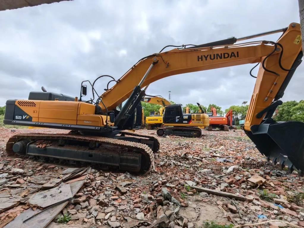 Hyundai Robex 520 VS Rupsgraafmachines
