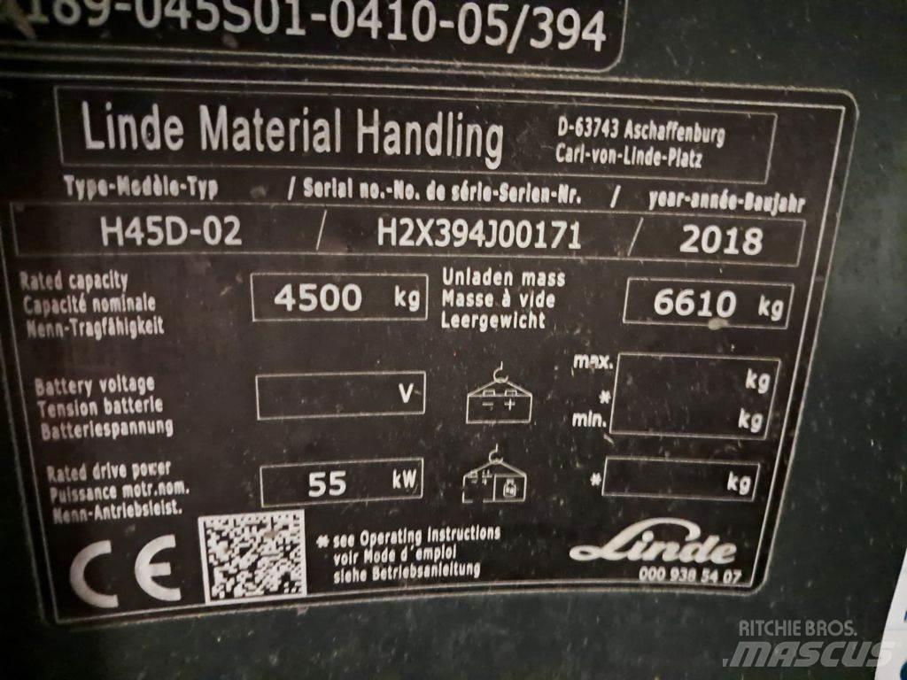 Linde H45D-02 Diesel heftrucks