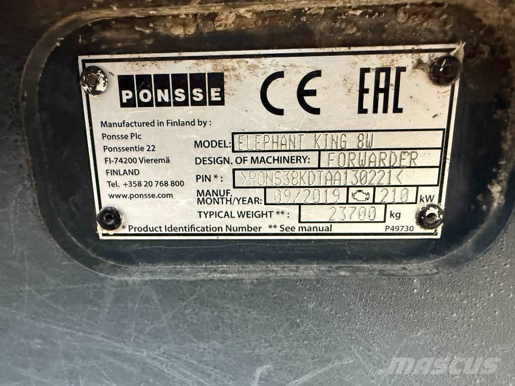 Ponsse Elephant King Uitrijwagens