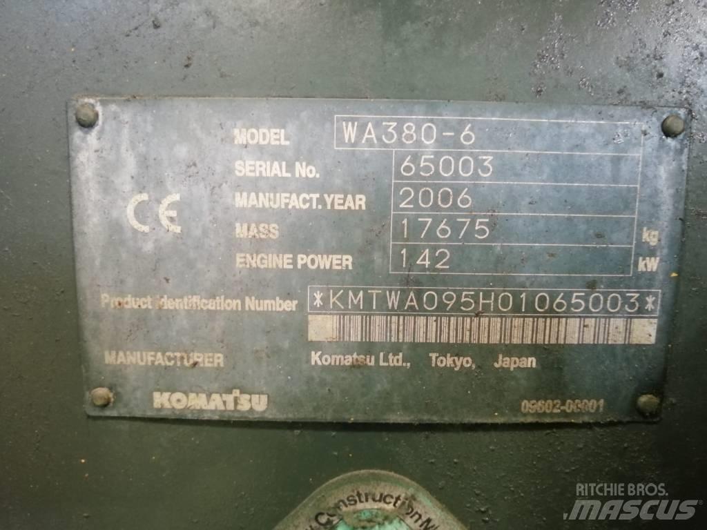 Komatsu WA 380-6 Wielladers