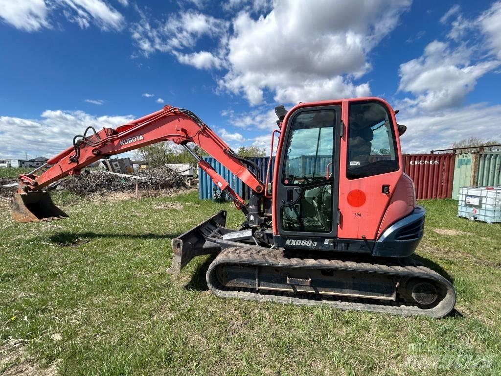 Kubota KX 080-3 Minigraafmachines < 7t