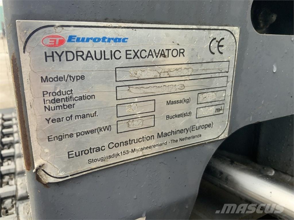 Eurotrac HE 18 Minigraafmachines < 7t