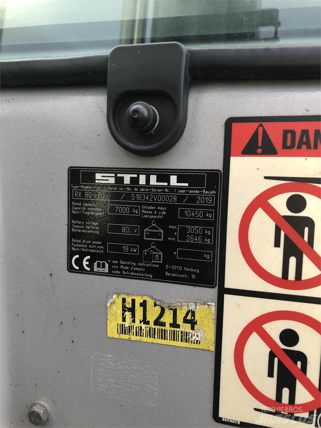 Still RX60-70 Elektrische heftrucks