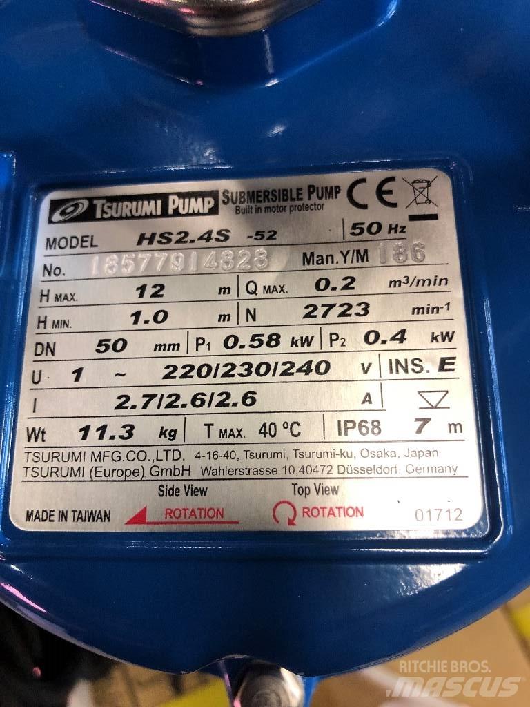Tsurumi HS2.4S-52 Overige componenten