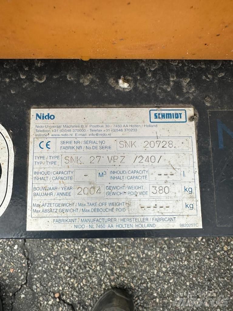 Nido SNK 27 VPZ Sneeuwschuivers en -ploegen