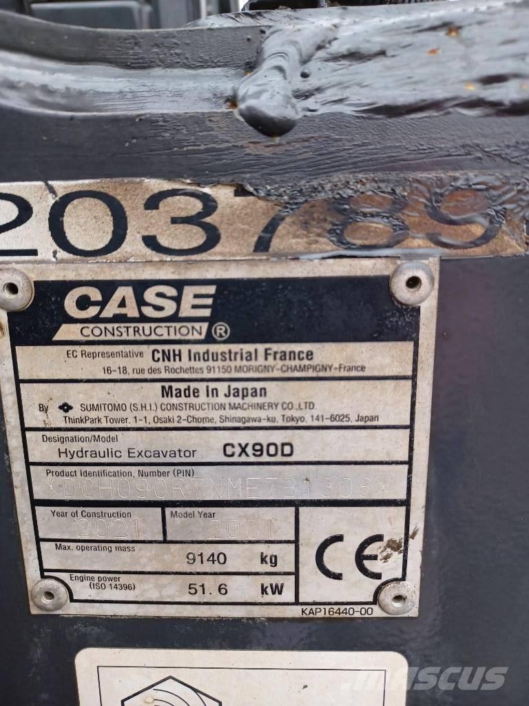 CASE CX 90 D Midigraafmachines 7t - 12t