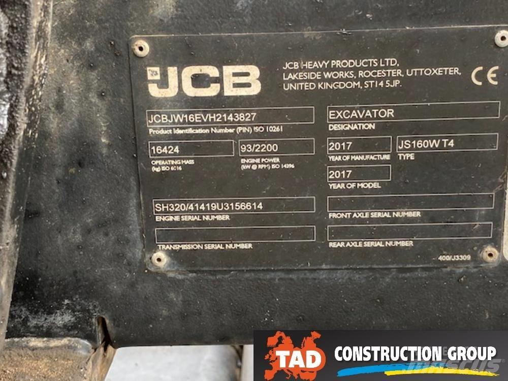 JCB JS 160 W Wielgraafmachines