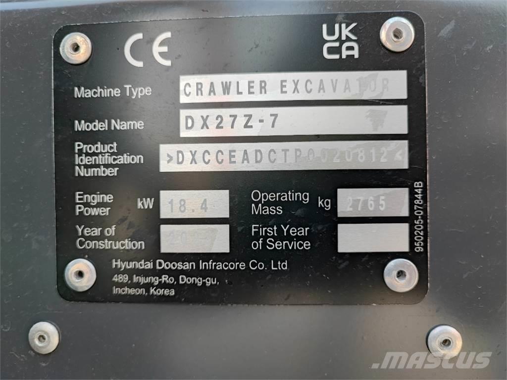 Develon DX27Z-7 Landbouw - overige