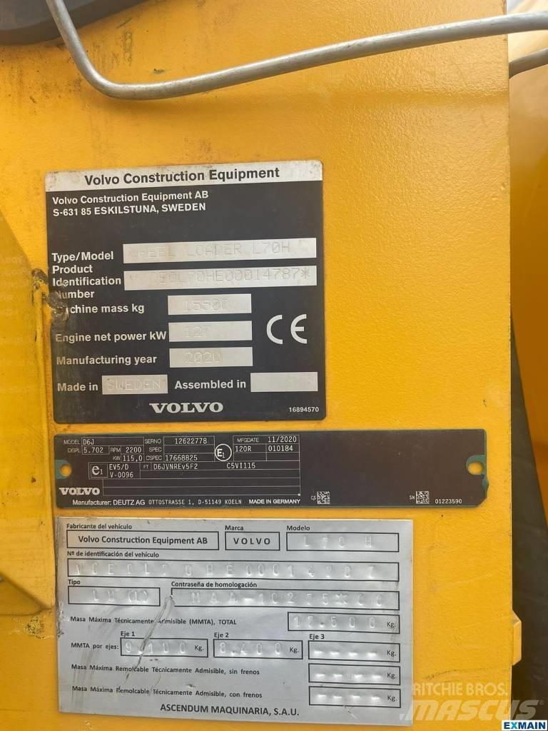 Volvo L 70 H Wielladers