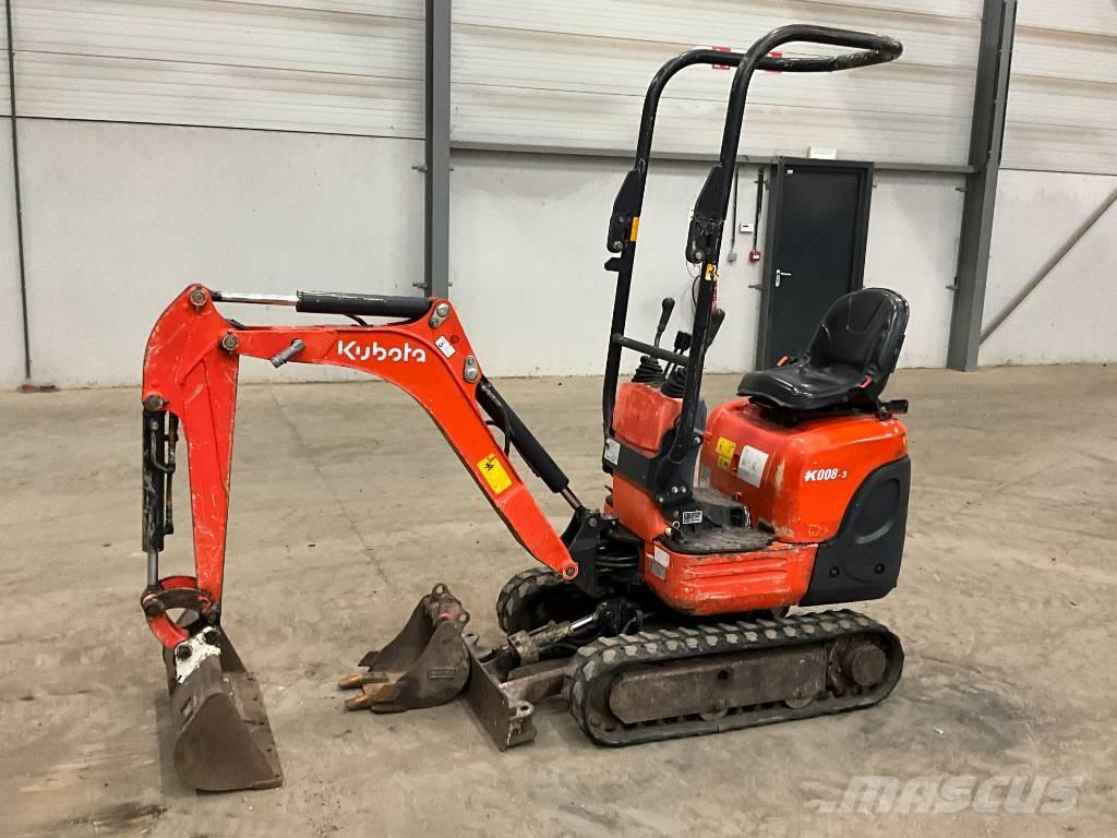 Kubota K 008-3 Minigraafmachines < 7t