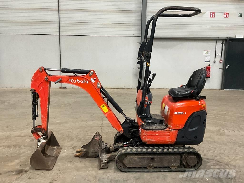 Kubota K 008-3 Minigraafmachines < 7t