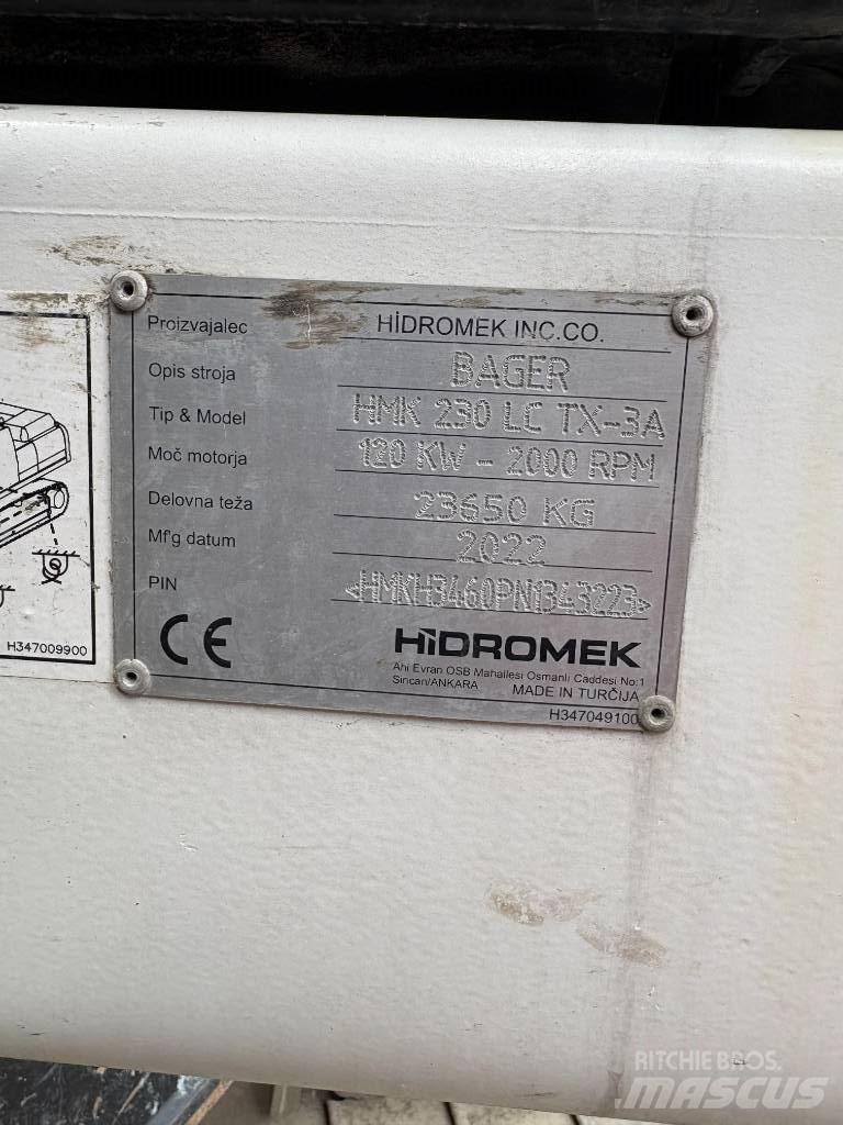 Hidromek 230 LC TX Sloopgraafmachines