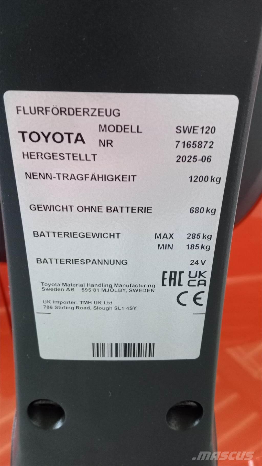 Toyota SWE120 Meeloop stapelaar
