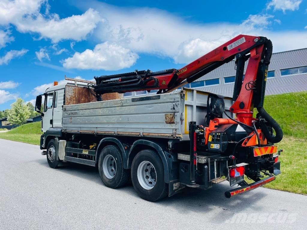 MAN TGS 26.440 Vlakke laadvloer met kraan