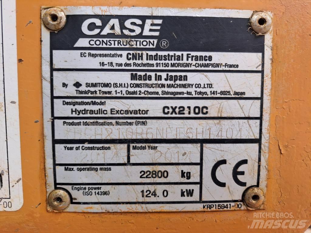 CASE CX 210 C Rupsgraafmachines
