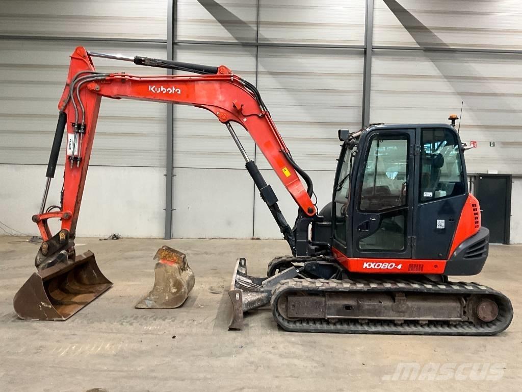 Kubota KX 080-4 Midigraafmachines 7t - 12t