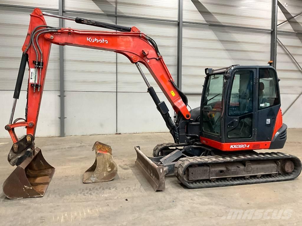 Kubota KX 080-4 Midigraafmachines 7t - 12t