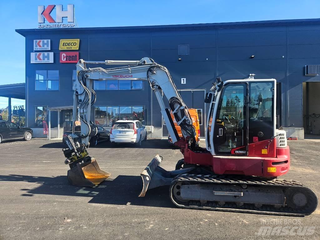Takeuchi TB 280 FR Midigraafmachines 7t - 12t
