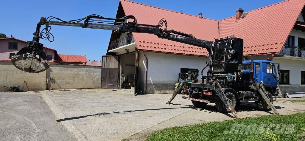 MAN LE 10.180 Vlakke laadvloer met kraan