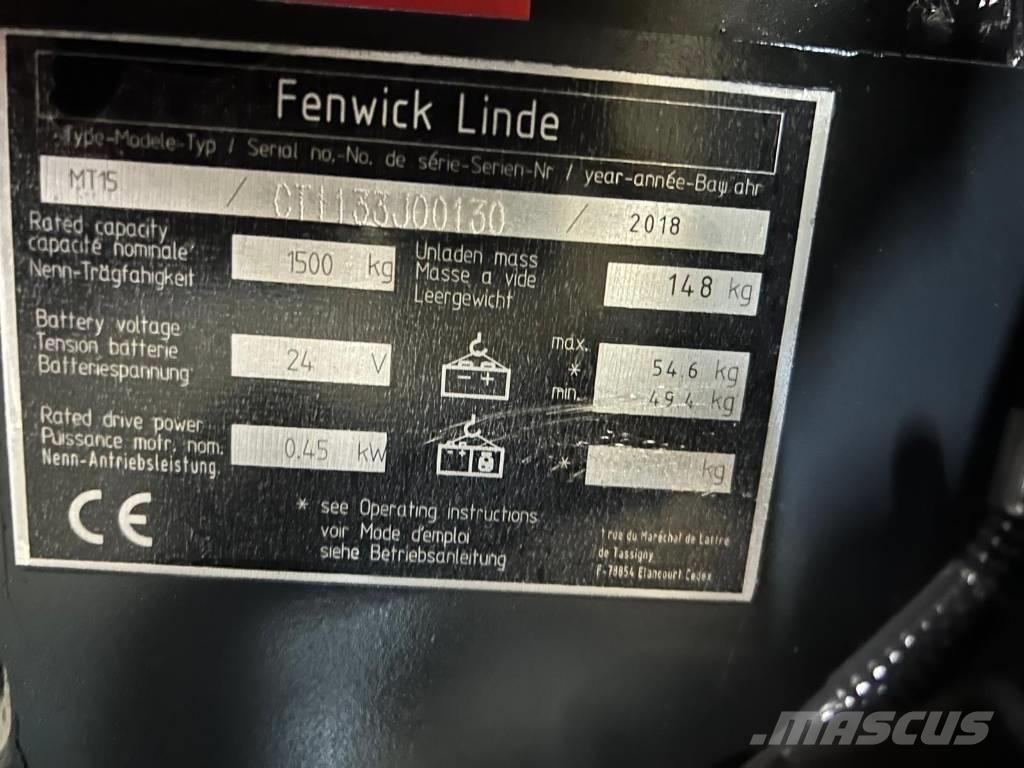 Linde MT 15 Electro-pallettrucks