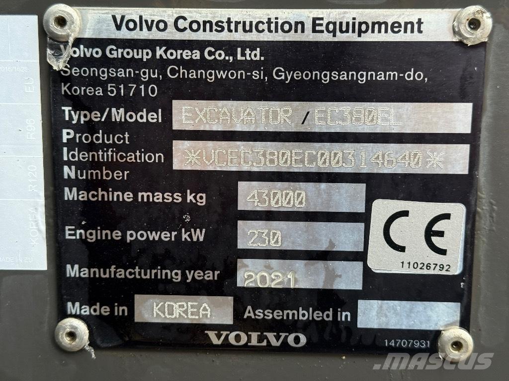 Volvo EC 380 EL Rupsgraafmachines