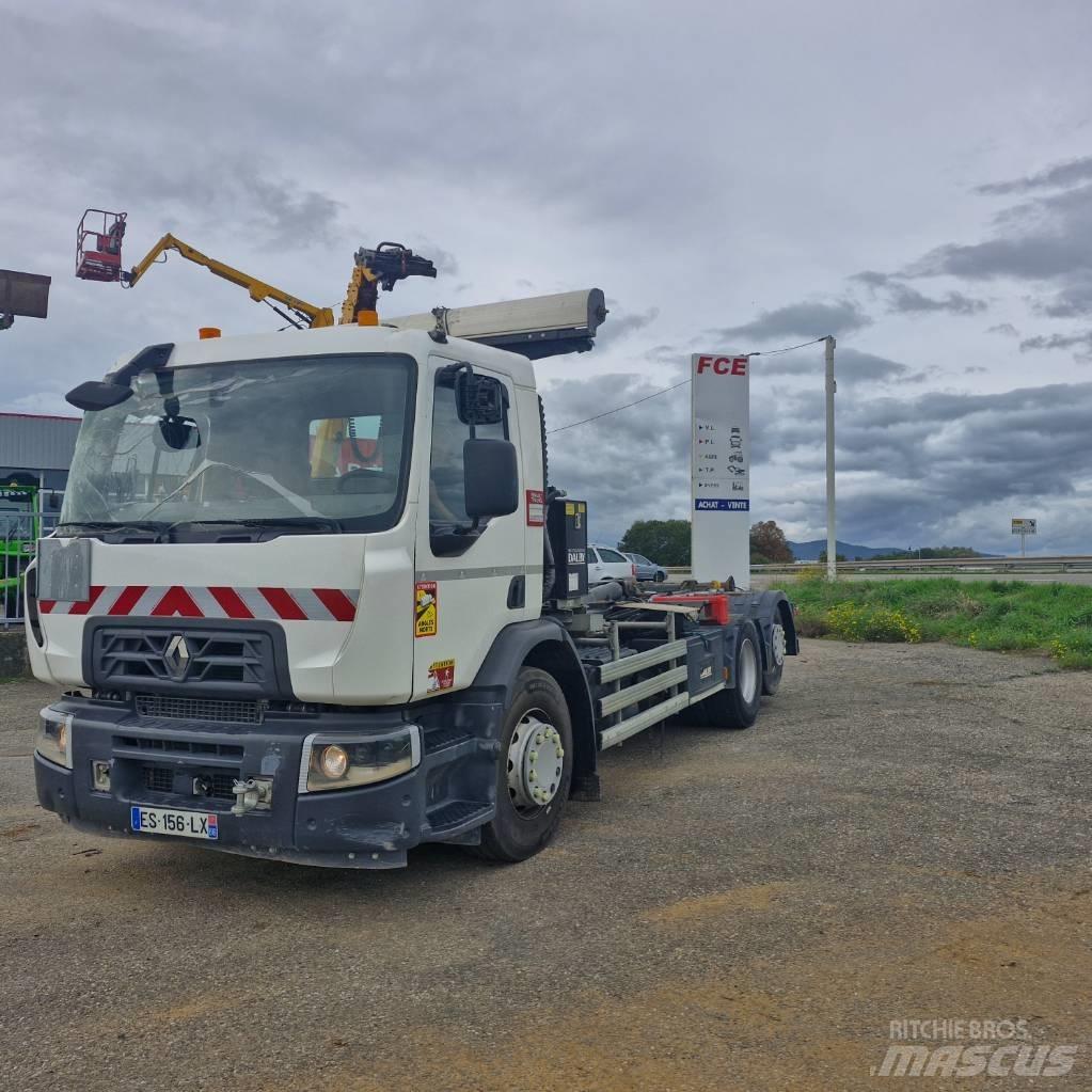 Renault D Wide 380 Vrachtwagen met containersysteem