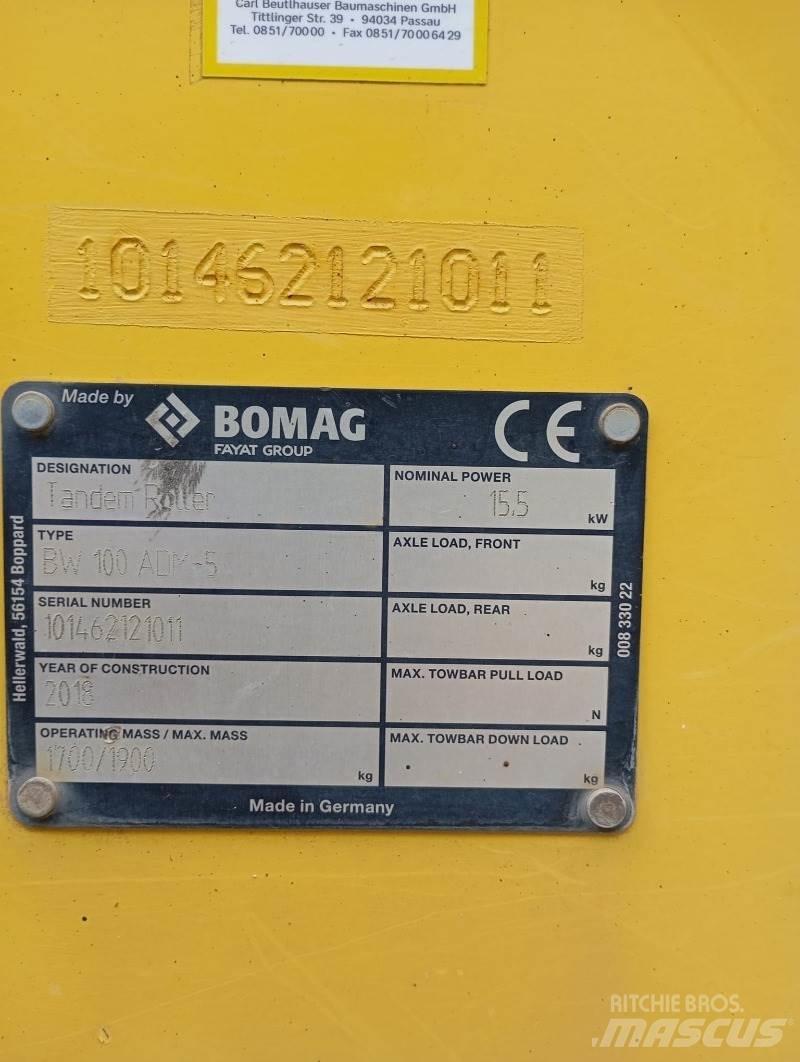 Bomag BW 100 ADM-5 Trilmachines