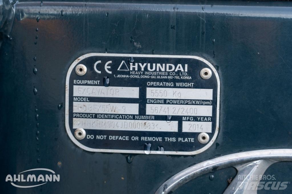 Hyundai R55W-9A Wielgraafmachines