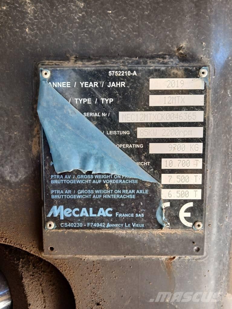 Mecalac 12 MTX Wielgraafmachines