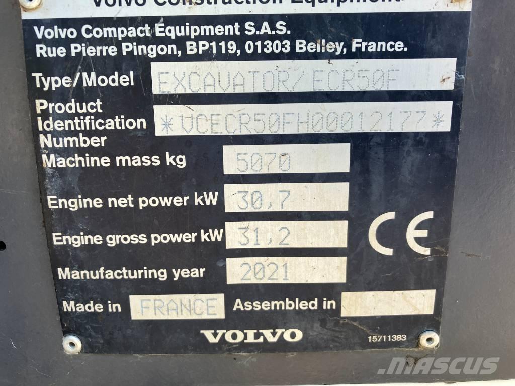 Volvo ECR 50 F Minigraafmachines < 7t