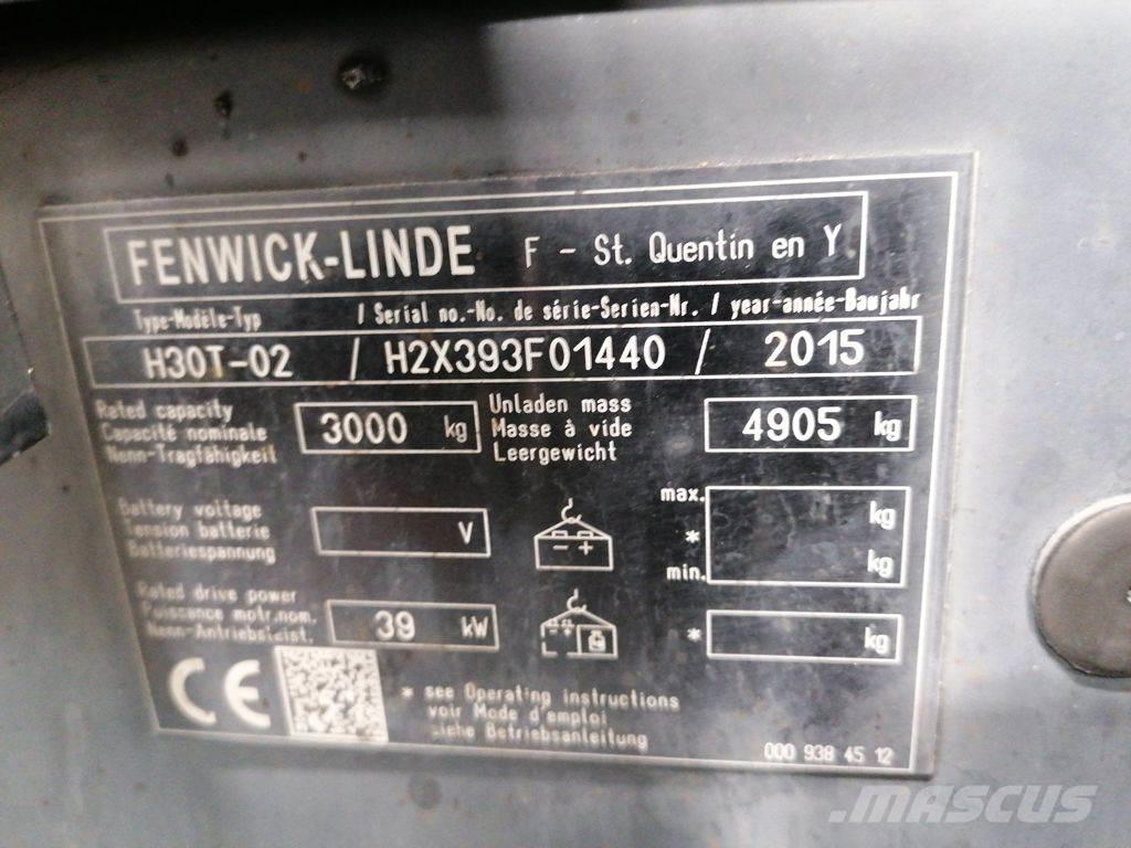Linde H30T-02 LPG heftrucks