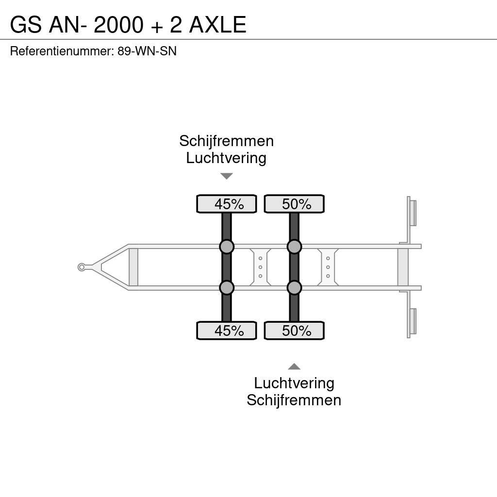 GS AN- 2000 + 2 AXLE Vlakke laadvloer
