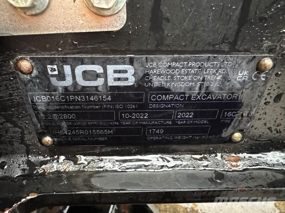 JCB 16C-1 Minigraafmachines < 7t