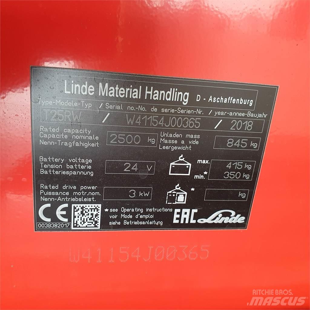 Linde T25RW-lang Electro-pallettrucks