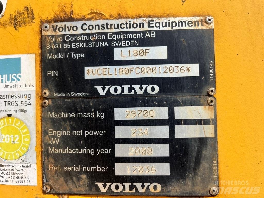 Volvo L 180 F Wielladers