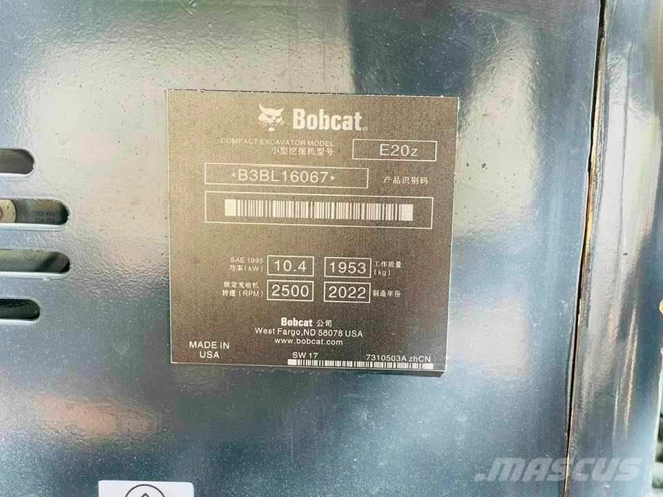 Bobcat E20z Minigraafmachines < 7t