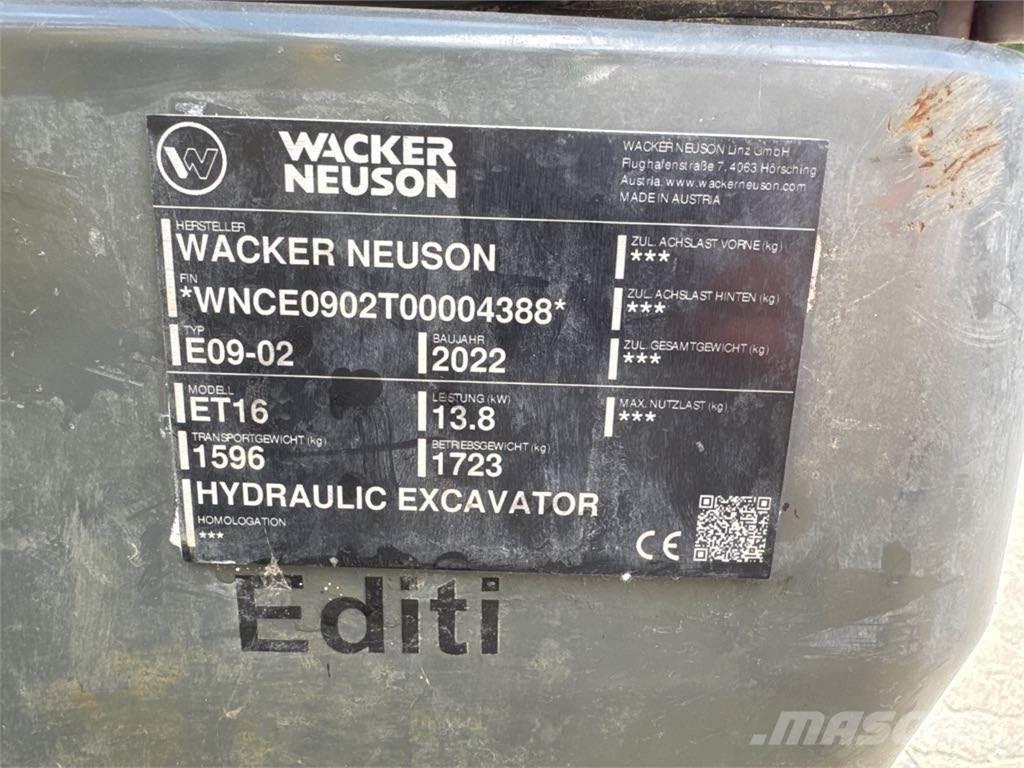 Wacker Neuson ET16 Rupsgraafmachines