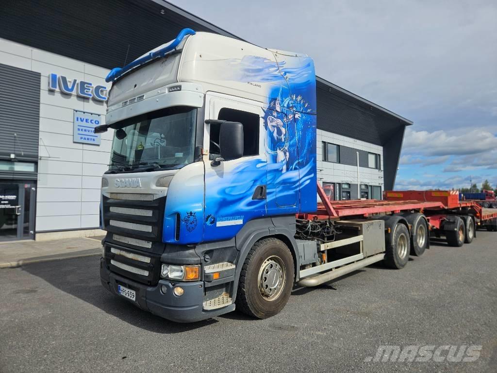 Scania R580 6x2 Vrachtwagen met containersysteem