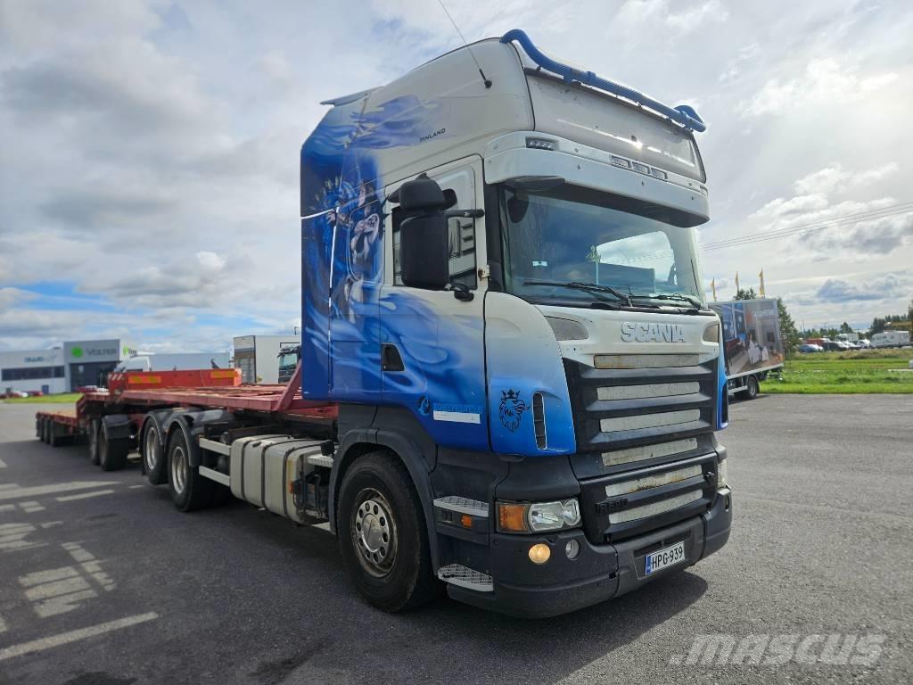 Scania R580 6x2 Vrachtwagen met containersysteem