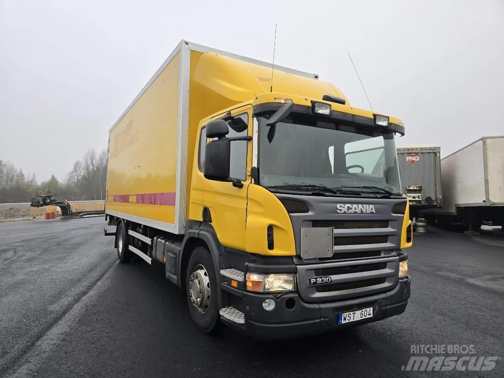 Scania P 230 DB Bakwagens met gesloten opbouw