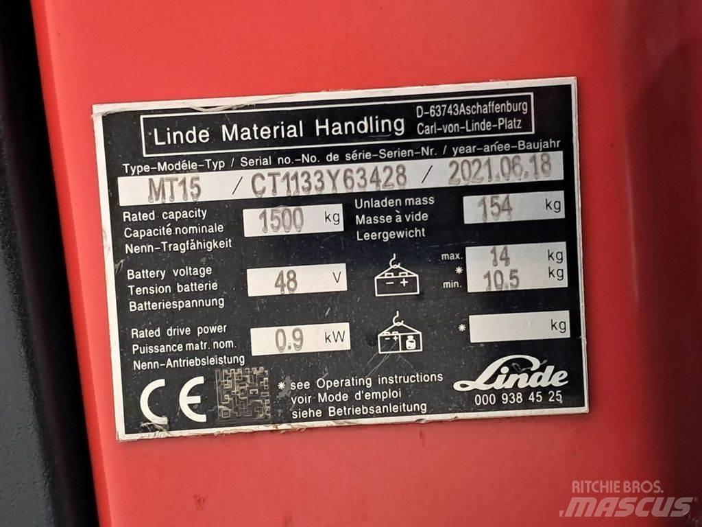Linde MT15 Electro-pallettrucks
