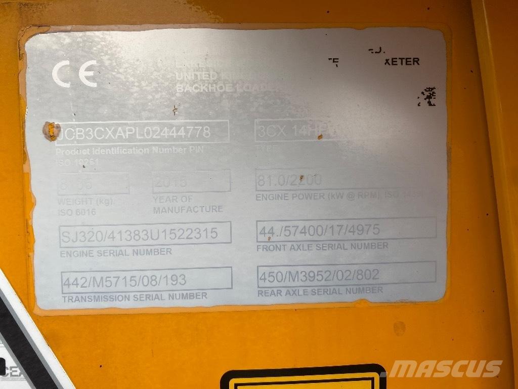 JCB 3 CX Contractor Graaf-laadcombinaties