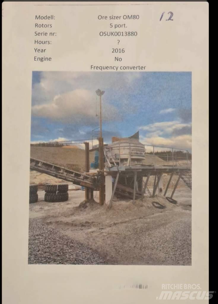  Ore sizer Om 80 Vergruizers