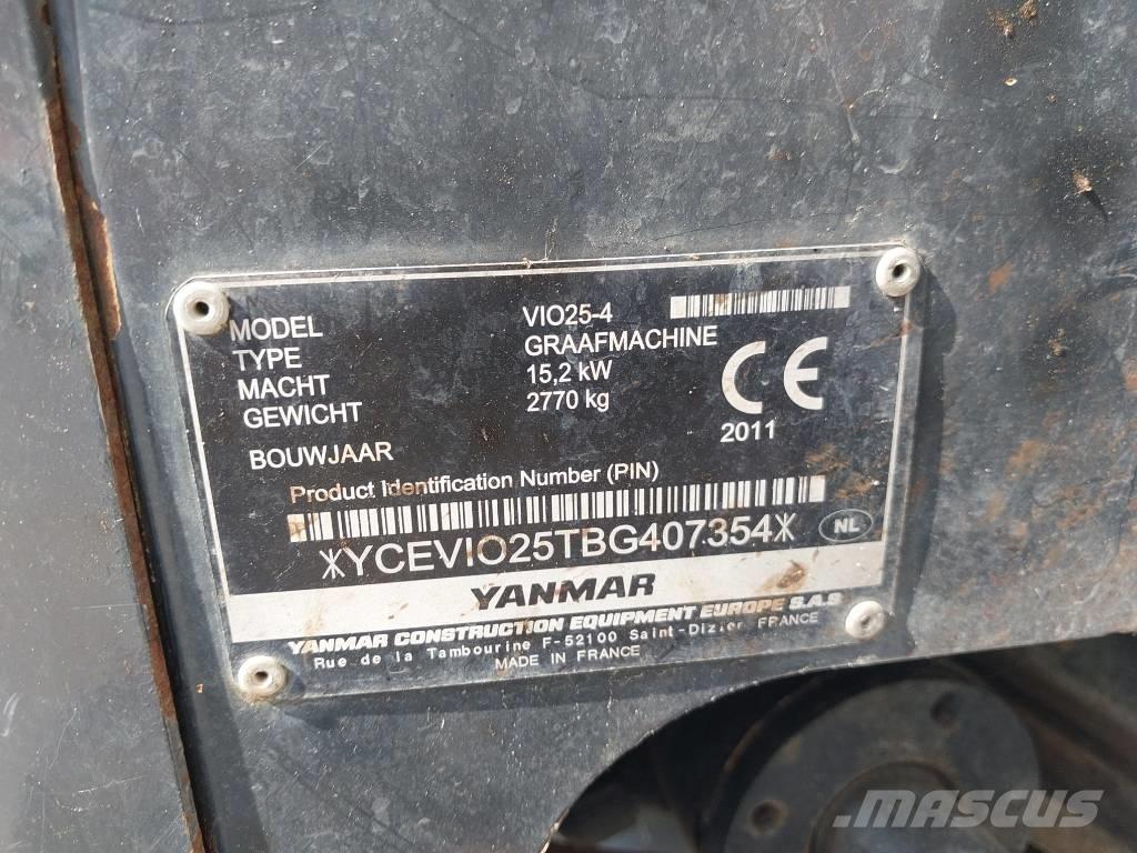 Yanmar Vio 25-4 Minigraafmachines < 7t