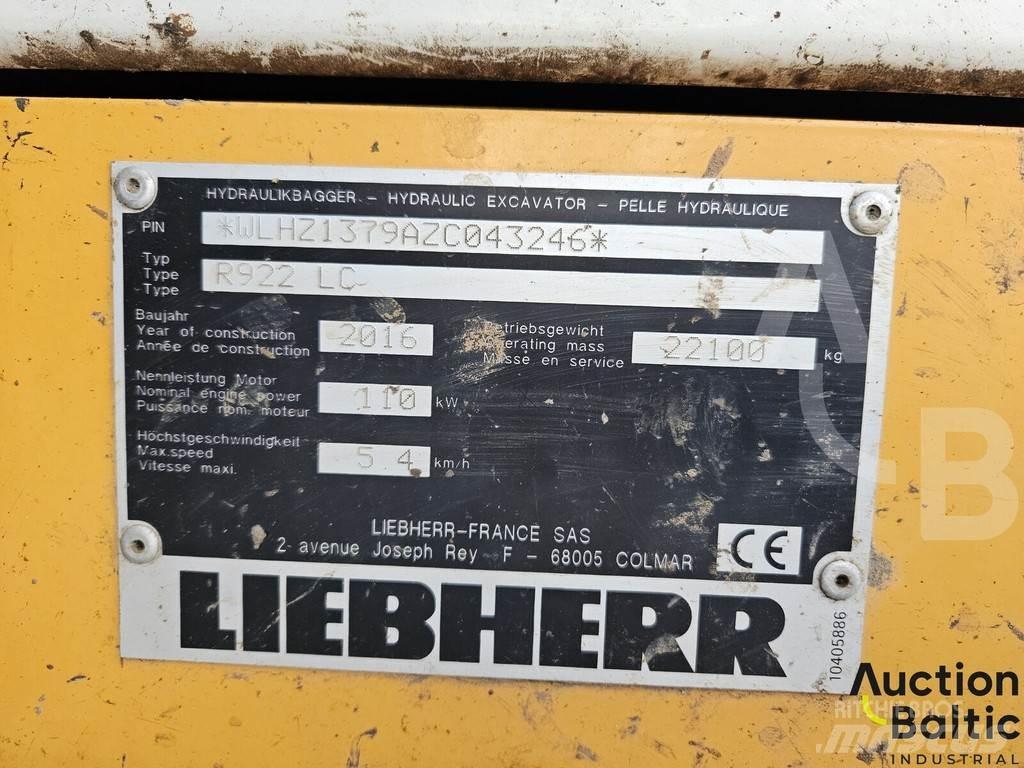Liebherr R922 LC Rupsgraafmachines