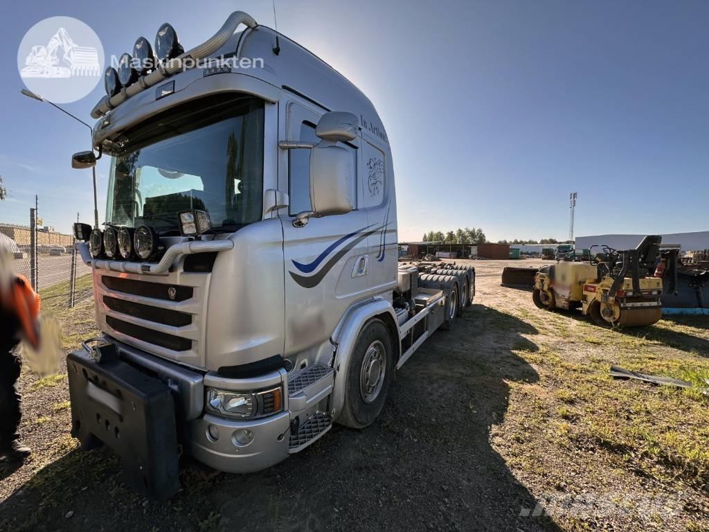 Scania G 490 Vrachtwagen met containersysteem
